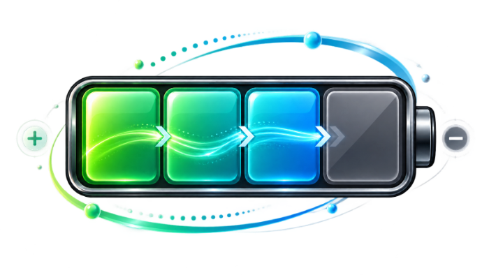 Energy is capital you spend. Guard the fourth cell before you need it.